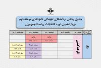 تاریخ مناظره‌ها و برنامه‌های تبلیغاتی دور دوم انتخابات ریاست‌جمهوری / اولین مناظره؛ دوشنبه ۱۱ تیر