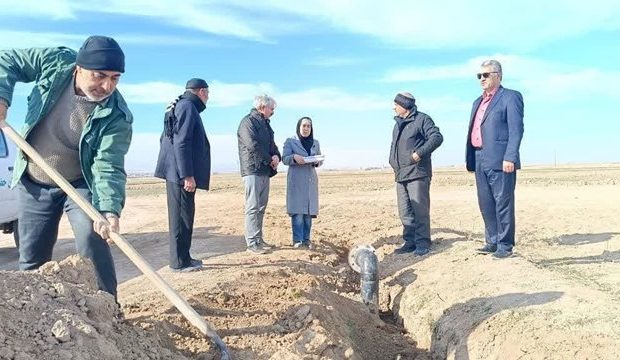 خط انتقال آب ۸۰ هکتار اراضی کشاورزی یوسف آباد قوچان به بهره برداری رسید